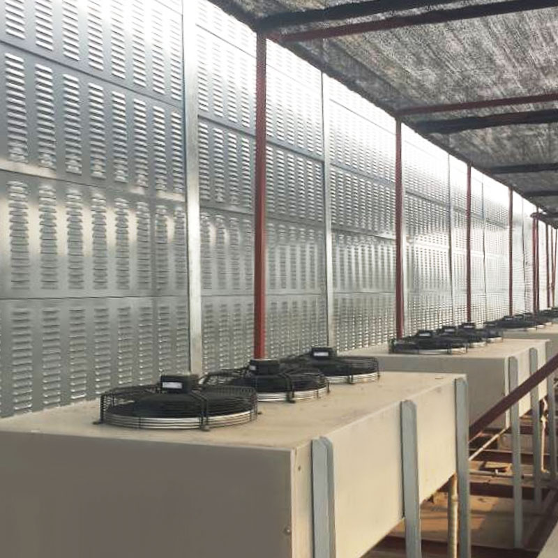Air conditioning sound barrier